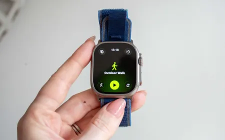 The Apple Watch Ultra 3 features a titanium case with dual-frequency GPS and rugged construction.