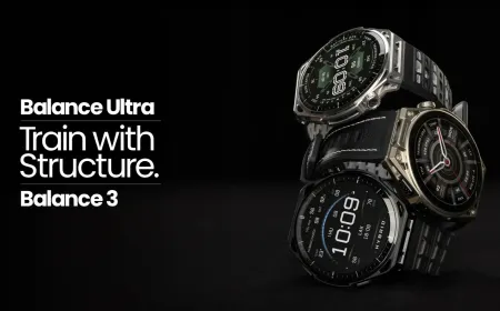 The Amazfit Balance 3 and Titanium Ultra smartwatches feature bright displays and additional physical controls.