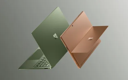 The updated Microsoft Surface Pro and Laptop feature Snapdragon X2 processors and a jade green finish.