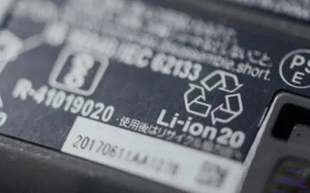 A lithium-ion battery is placed in a chemical bath to restore its capacity during recycling.