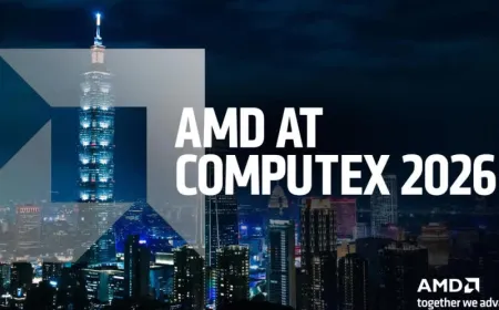 AMD presents the Ryzen 7 5800X3D and 7700X3D processors alongside the Radeon RX 9070 GRE graphics card at Computex.