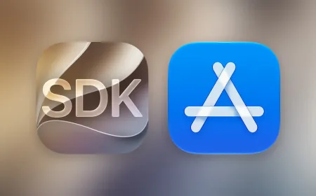 Apple displays the App Store developer dashboard with marketing tools and subscription frameworks.