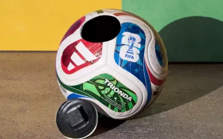 The internal sensor array of the 2026 FIFA World Cup match ball records motion data during play.