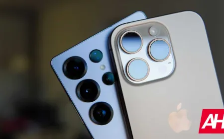 A smartphone screen displays the iCloud Shared Albums interface next to an Android device.