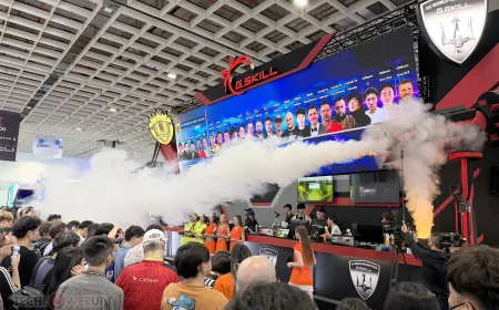 bl4ckdot from France celebrates winning the OC World Cup 2026 grand final overclocking competition.