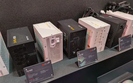 ID-Cooling showcases its four-tier PSU lineup at Computex 2026, featuring the 1000W FP-1000 with ATX 3.1 and PCIe 5.1.