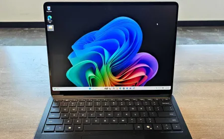 The Surface Laptop 8 for Business features a privacy screen and Intel Core Ultra Series 300 chip.