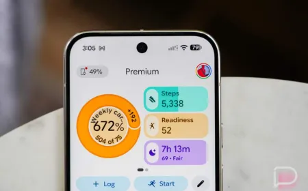 The Google Health application displays an update screen addressing core stability issues.