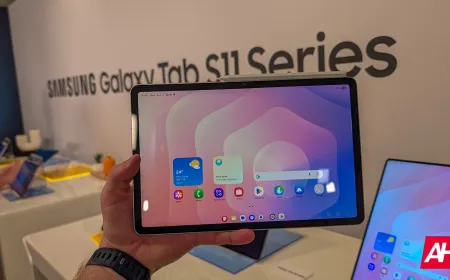 The Samsung Galaxy Tab S12 Ultra tablet is shown in a front view with its screen active.