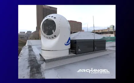 Archangel Lightworks TERRA-M portable laser ground station for satellite links.