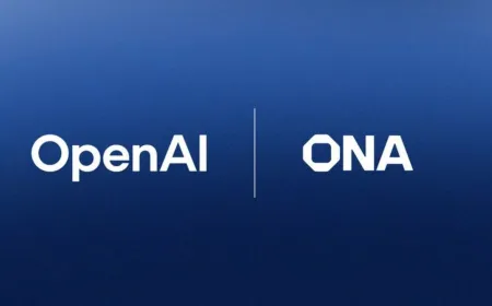 The image shows the OpenAI and Ona logos displayed side by side.