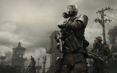 The trailer displays gameplay footage of the protagonist Hunter navigating dark tunnels with a focus on stealth mechanics.