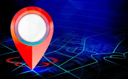 A phone screen shows Google Maps in day mode during low light conditions while connected to Android Auto.