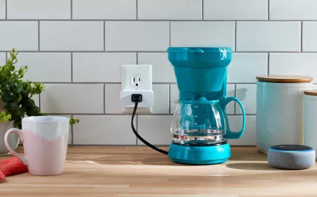 Amazon Smart Plug installed on a standard wall outlet