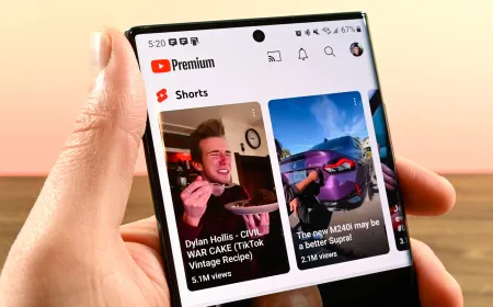 YouTube Shorts interface showing new feedback design with heart icon replacing like button and dislike button moved to menu.