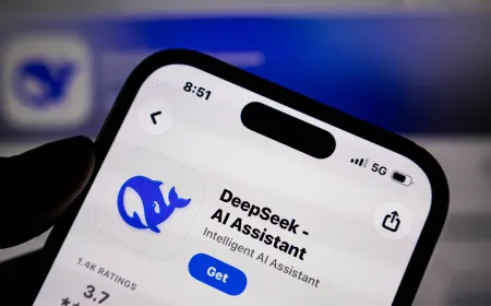 DeepSeek logo representing the company's recent $7.4 billion funding round at a valuation exceeding $50 billion