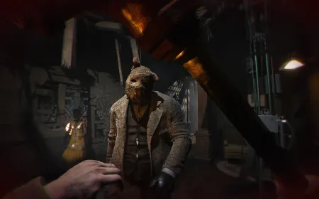 Three players navigate a procedurally generated trap room while a hidden Judge monitors their escape in Saw Genesis.