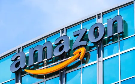 A new Amazon fulfillment center is under construction in Northampton, United Kingdom.