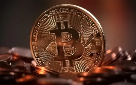 A financial chart displays Bitcoin dropping below sixty thousand dollars following a recent market correction.