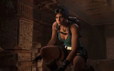 Lara Croft in a realistic redesign for Legacy of Atlantis, featuring natural proportions and a grounded demeanor.