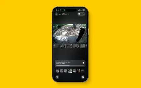 HomeKit Secure Video interface displaying artificial intelligence features and natural language search options