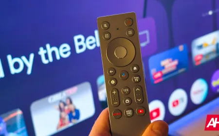 TCL television screen displays Google Gemini voice command interface