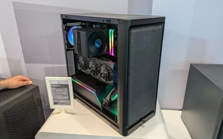Raijintek Mesta MS and Mesta Black ATX cases at Computex 2026 feature pre-installed fans and 400mm GPU support.