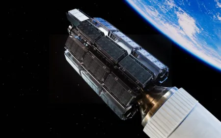 The image displays the FCC regulatory timeline for Amazon Leo satellite constellation deployment and orbital spectrum allo...