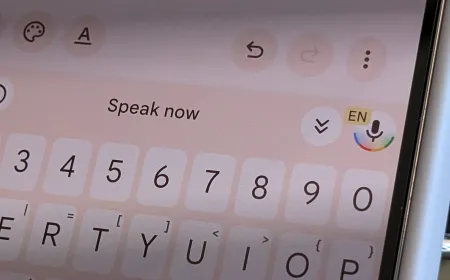 Gboard voice typing context filter toggle and Pixel Studio sunset announcement interface