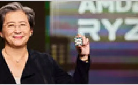 AMD Ryzen 7 7700X3D processor and AM5 motherboard socket are displayed at Computex 2026.