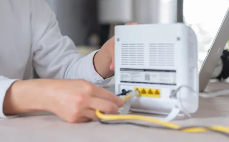 A typical legacy Wi-Fi router with external antennas and status indicator lights.