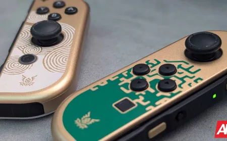 A Nintendo Switch Joy-Con controller is shown with visible signs of the analog stick drift issue.