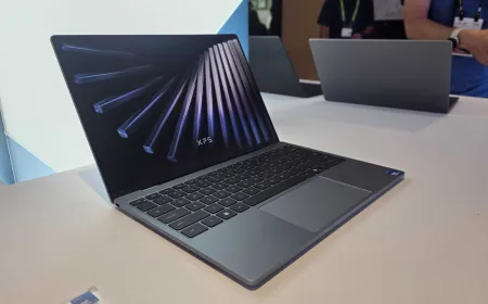 The Dell XPS 13 laptop features a Wildcat Lake processor and premium build quality.