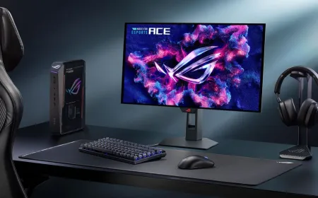 Asus 24-inch OLED gaming monitor featuring a 540Hz refresh rate