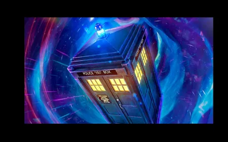 The graphic displays the Doctor Who logo alongside text about the series hiatus and BBC production changes.