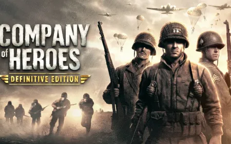 Company of Heroes Definitive Edition announcement artwork showing the game title and Fall 2026 release date.