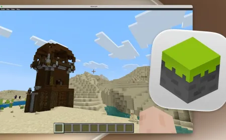 Minecraft Bedrock Edition running on macOS through a Linux-based launcher