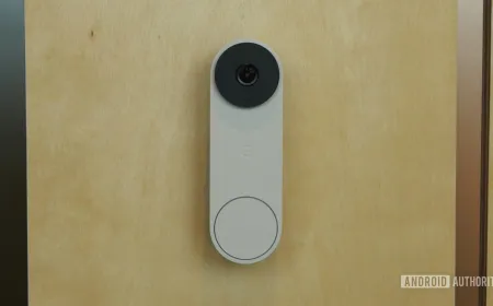 The Google Wired Nest Doorbell 2025 model is shown in white.