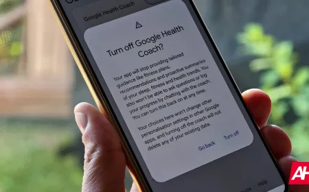 The interface displays settings for managing automated wellness features in Google Health.