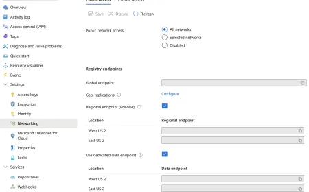 Regional endpoints route Azure Container Registry traffic across geographic boundaries to reduce latency.
