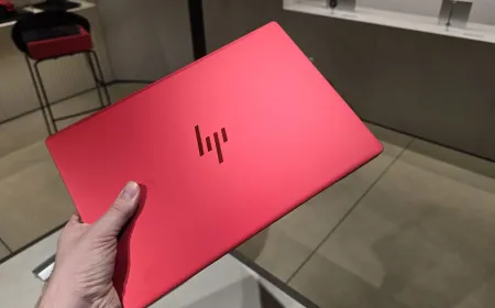 HP Scuderia Ferrari limited edition laptop showcasing its precision chassis and automotive-inspired cooling vents.