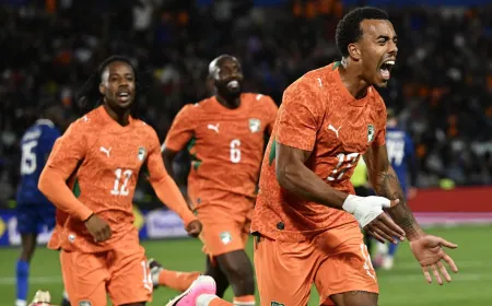 This graphic displays regional broadcast channels for the Ivory Coast versus Ecuador World Cup 2026 opener.
