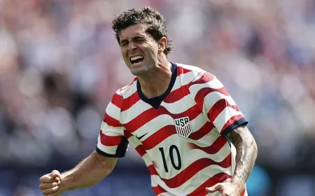 The broadcast schedule and streaming options for the United States versus Germany friendly match are displayed.