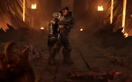The image displays DOOM Dark Ages Revelations expansion artwork featuring the Chain Spear weapon in a purgatory setting.