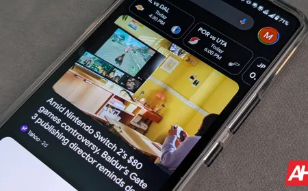 A smartphone screen displays the Google Discover interface with a newly added video tab.