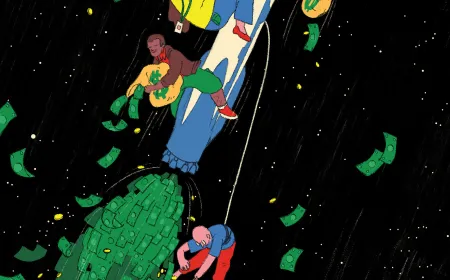 SpaceX employees and rocket launch representing company growth