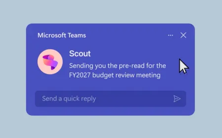 Microsoft Scout AI agent manages enterprise scheduling and workflow automation within the Copilot platform.