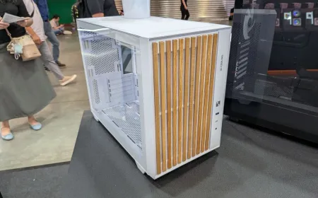 ID-Cooling PC chassis at Computex 2026 features a front panel matching its cooler lineup and pre-installed components.
