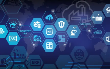 Conceptual graphic highlighting essential skills for Industry 4.0.