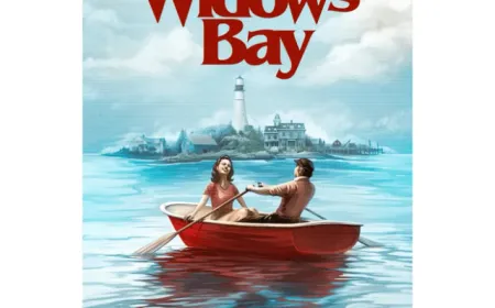 Teaser poster for the season one finale of the Apple TV series Widow's Bay